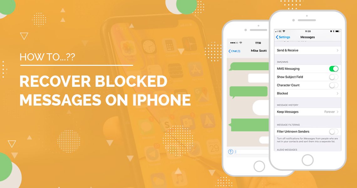 recover imessages in iPhone