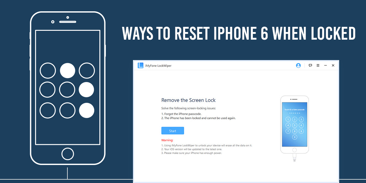 factory reset iphone without passcode or itunes