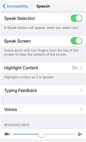 SPEAK SCREEN