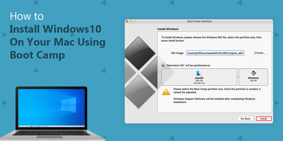 how to install windows 10 macbook pro