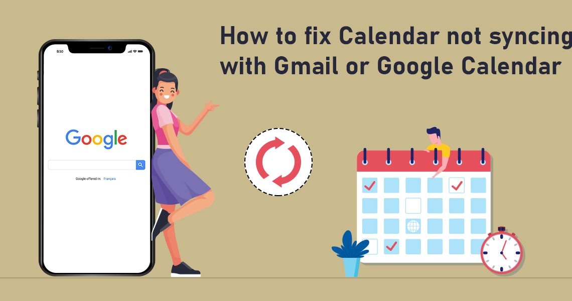 fix Calendar not syncing with Gmail