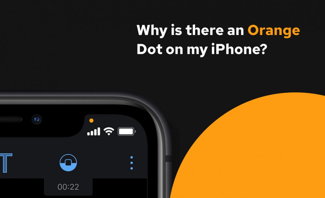 Orange Dot on my iPhone
